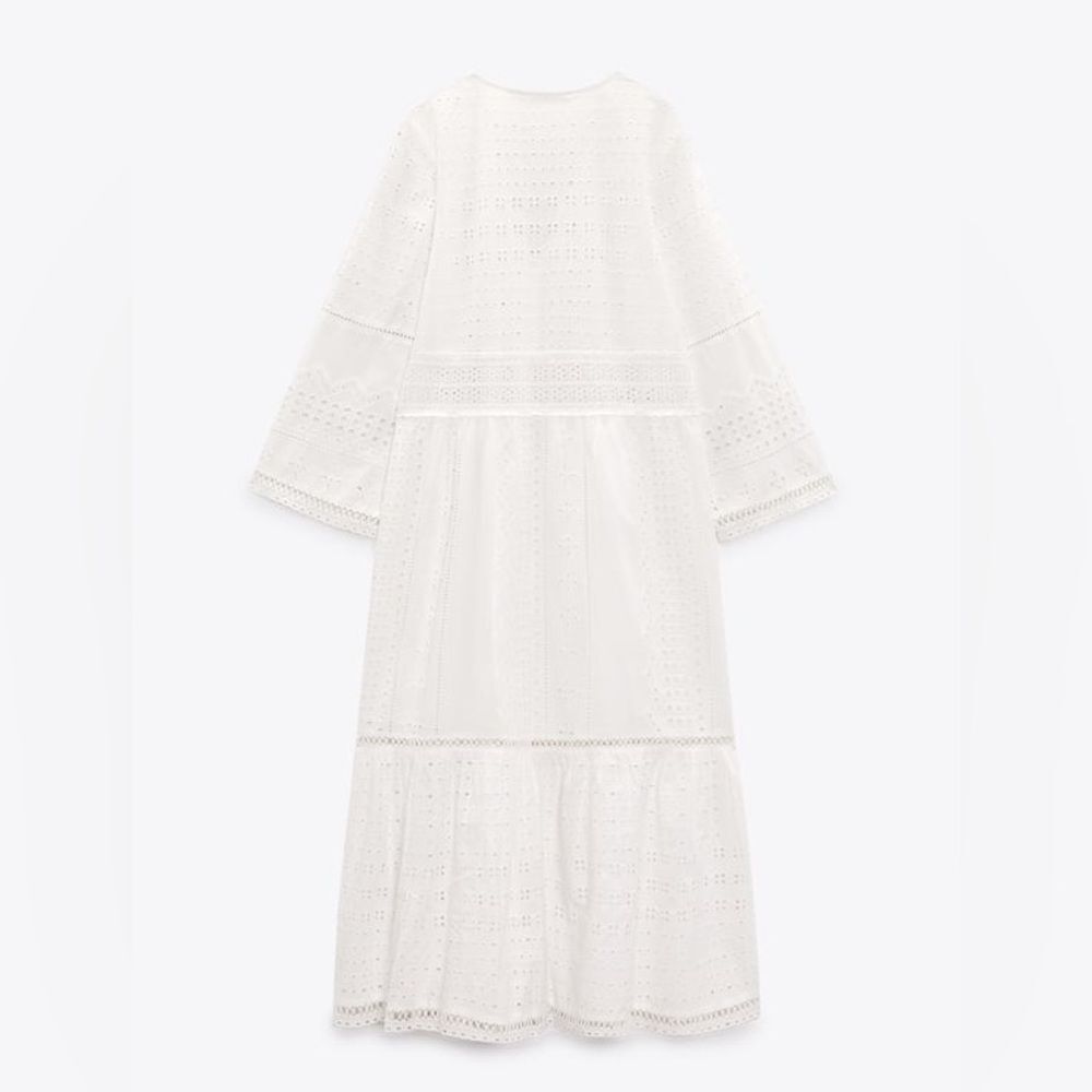 Zara Embroidered Openwork Dress - Picture 9 of 10